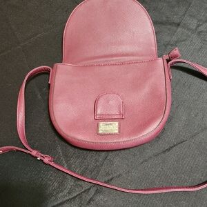 Jenna Kator raspberry crossbody satchel bag